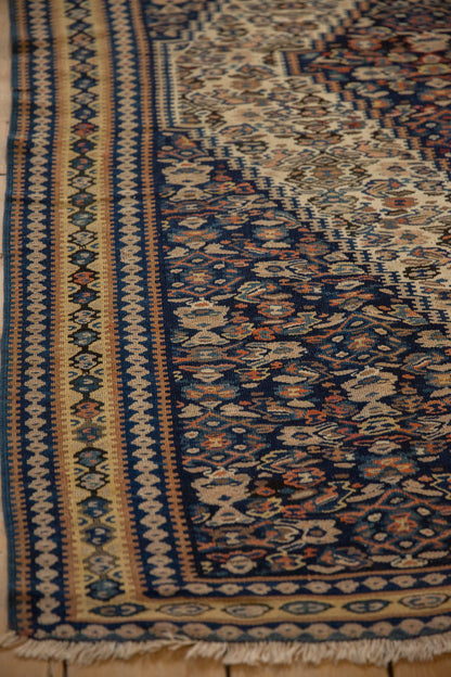 3.5x5 Antique Senneh Kilim Rug