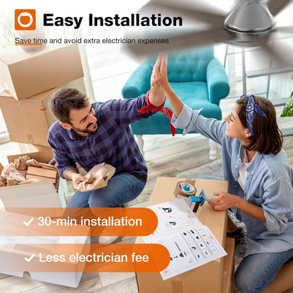42 Inch Remote Ceiling Fan With Dimmable Light Indoor