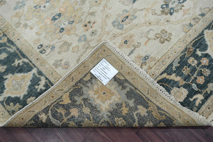 Multi Size Beige Turkish Oushak Wool Hand Knotted Traditional Elegance Oriental Rug