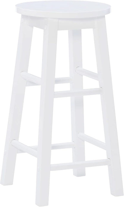 Zeke White 24 Inch Counter Stool Modern Kitchen Seating