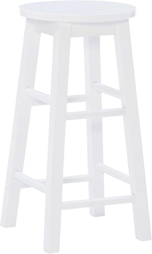 Zeke White 24 Inch Counter Stool Modern Kitchen Seating