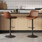 Mid Century Modern Adjustable Height Swivel Bar Stools