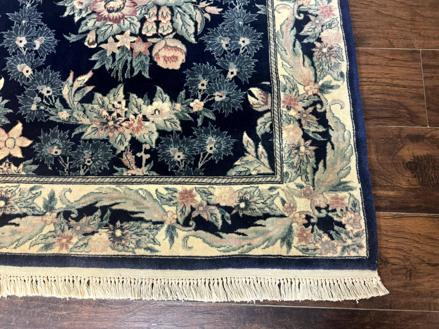 Sino Persian Rug 6x9, Navy Blue, Floral