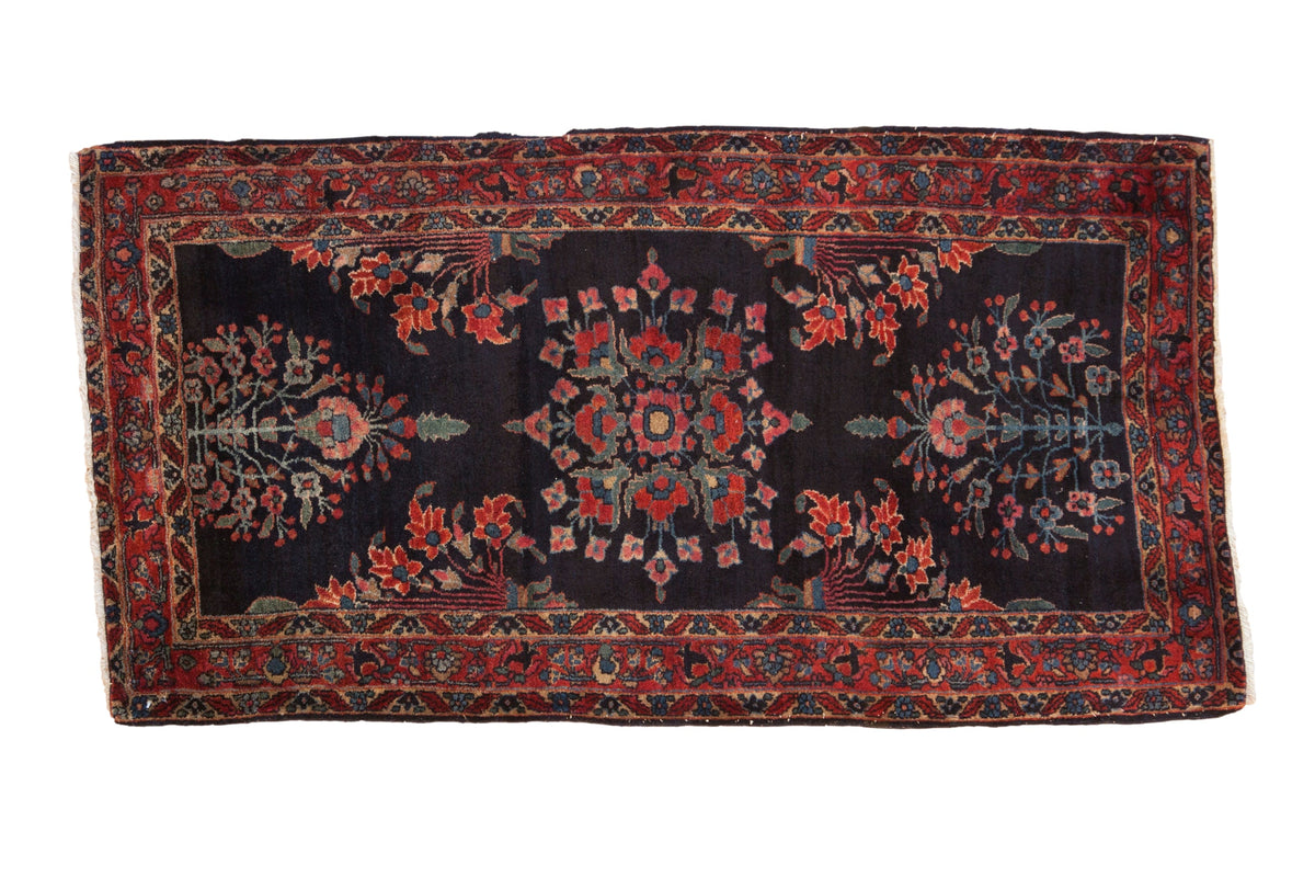 2.5x5 Vintage Fine Sarouk Rug Runner