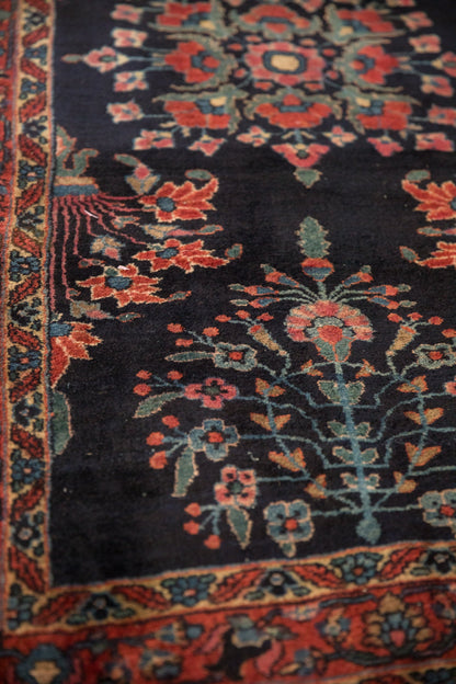 2.5x5 Vintage Fine Sarouk Rug Runner