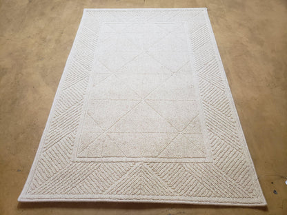 3x5 Karastan Sisal Rug Collection, Design 379/80504, Sambava II, 3'6 x 5'3, Beige Karastan Rug with Label, Authentic Karastan, Entryway Rug
