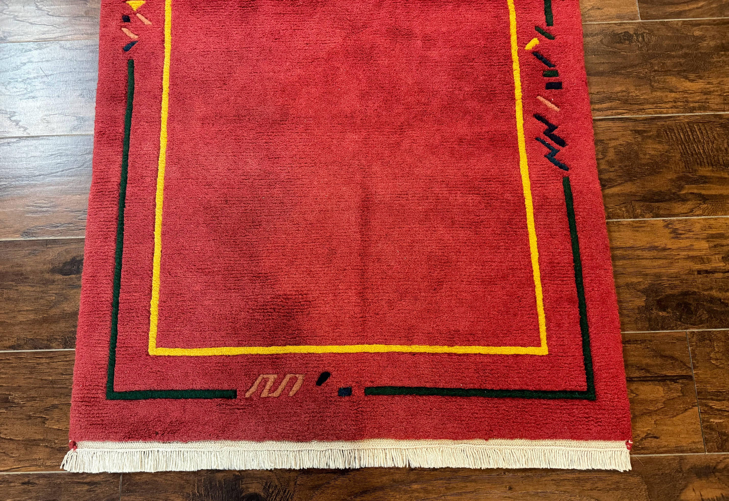 Indo Persian Gabbeh Rug 3x5, Red