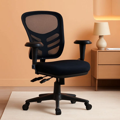Ergonomic Mesh Office Chair With Adjustable Lumbar Black