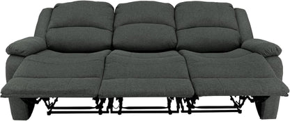80-Inch RV Triple Recliner Sofa With Convertible Console