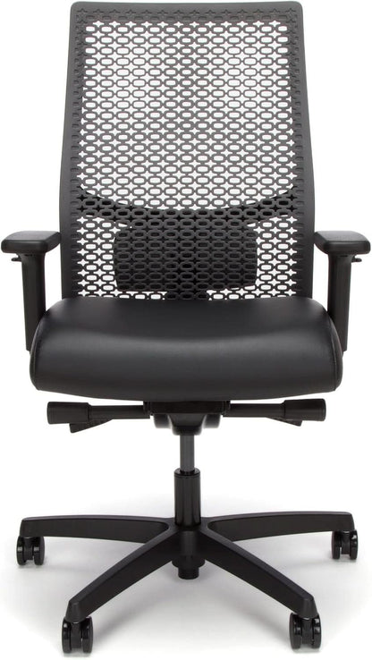 Ignition Two Point Zero Ergonomic Office Chair Adjustable Lumbar Support Black