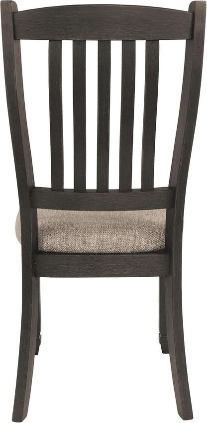 Upholstered Dining Chair 20 Inch Antique Black Set Of 2