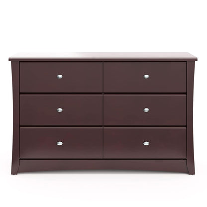 Crescent 6 Drawer Dresser Espresso GREENGUARD Gold
