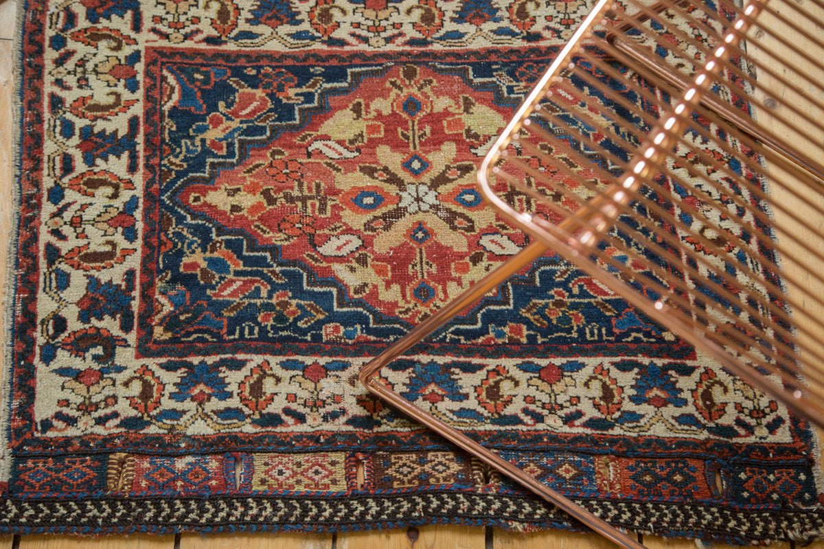 2x2.5 Antique West Persian Square Bag Face Rug Mat
