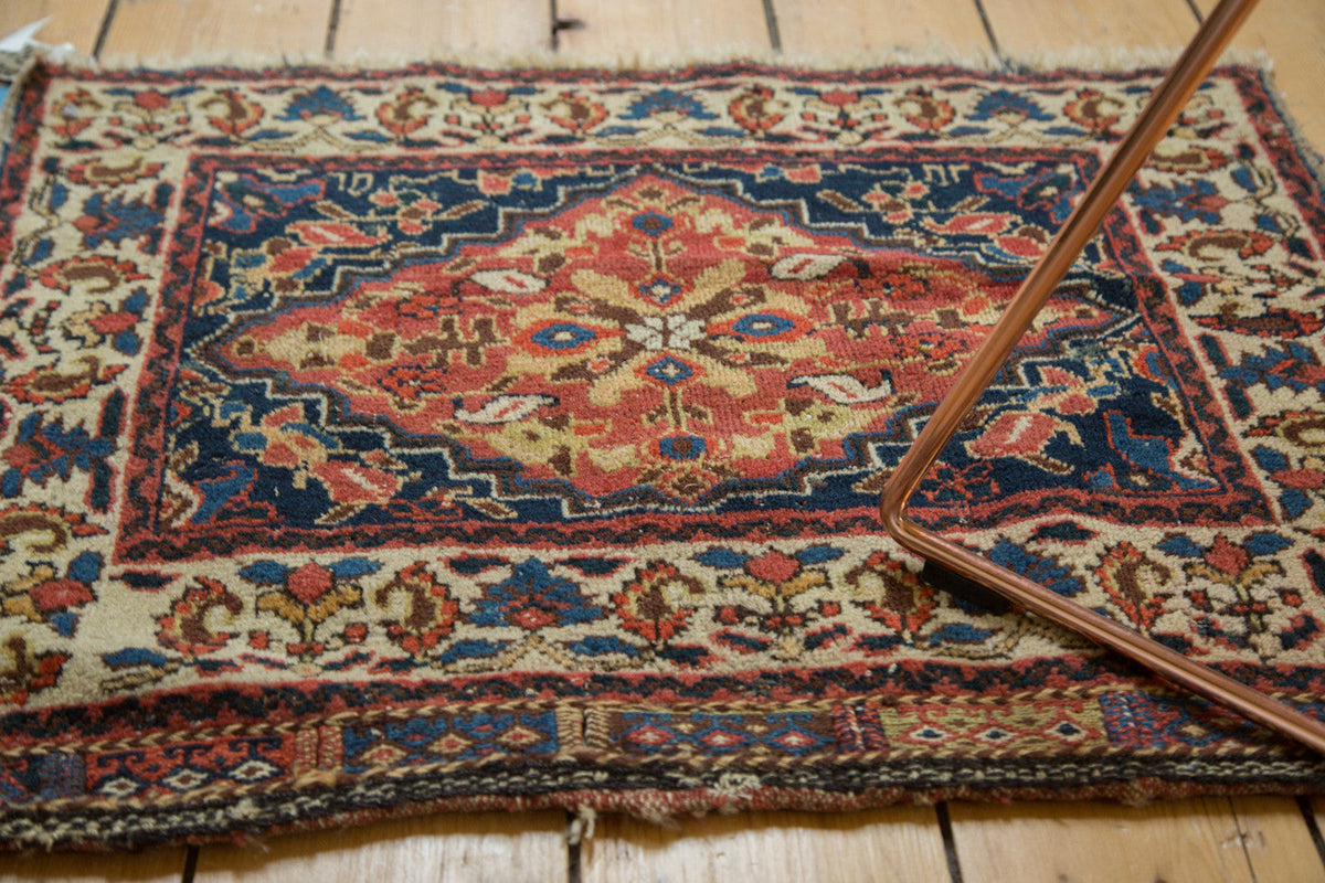 2x2.5 Antique West Persian Square Bag Face Rug Mat