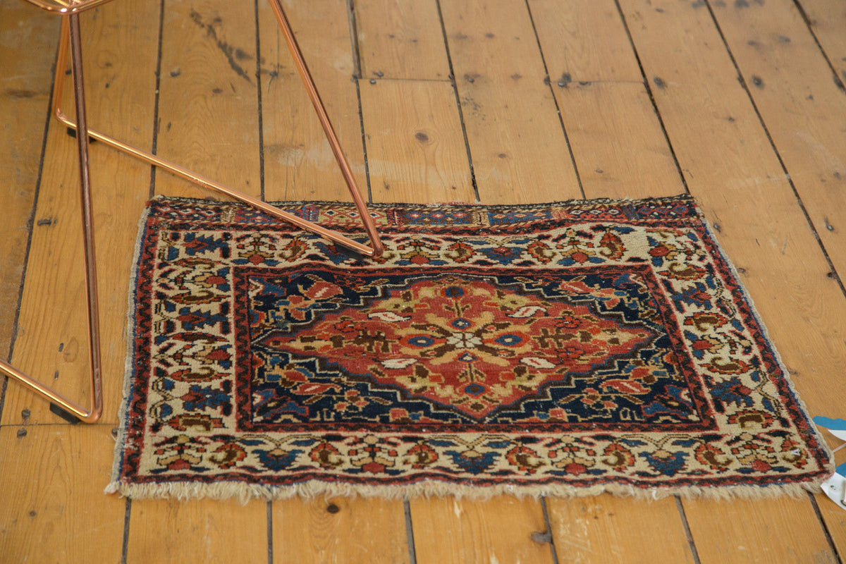 2x2.5 Antique West Persian Square Bag Face Rug Mat