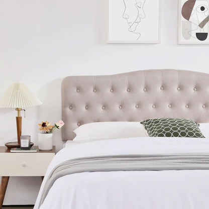 Upholstered Queen Headboard with Adjustable Height and Style