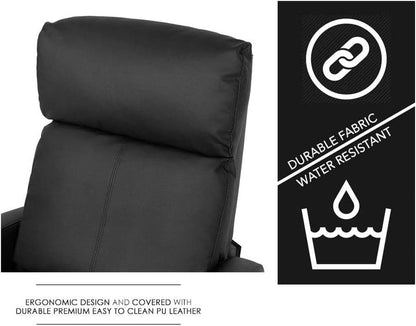 Brown Recliner Chair With Lumbar Support And Plush Comfort