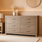 Culverbach Scandinavian Dresser 6 Drawers Weathered Gray