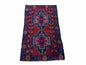 3 X 4.3 Vintage Handmade Tribal Wool Rug Balouch Rug Afghan Rug Red Blue Nice