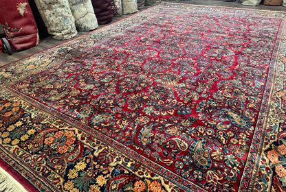Palace Size Antique Persian Sarouk Rug 12x18