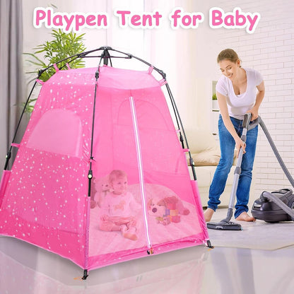 Kids Pop Up Play Tent 78x66 Inch Princess Castle Playhouse