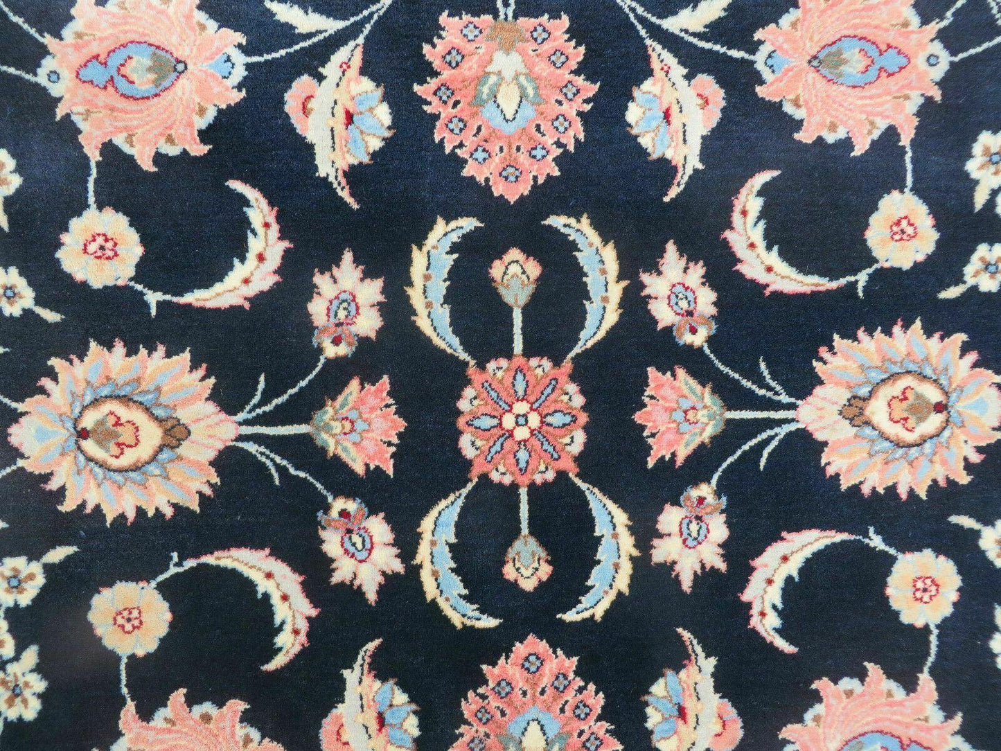 10' X 14' Vintage Handmade India Wool Hand Knotted Carpet Rug Organic Dyes Nice