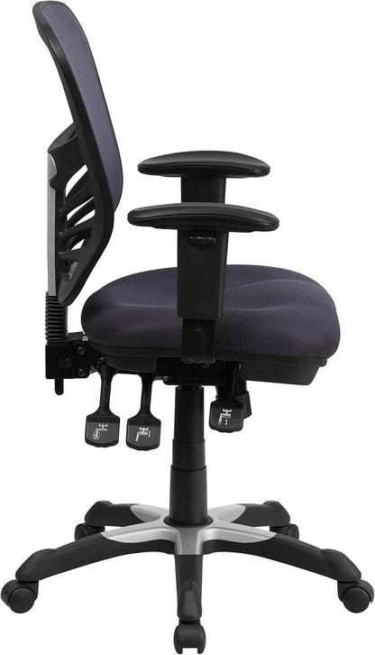 Nicholas Mid-Back Ergonomic Mesh Office Chair Dark Gray
