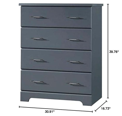 Brookside 4 Drawer Dresser Gray Greenguard Gold Certified