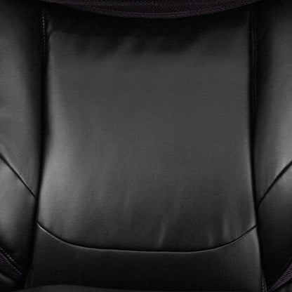 High-Back Headrest Ergonomic Office Chair Black LeatherSoft