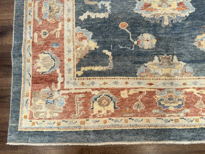 Turkish Oushak Rug 6x9, Sultanabad Carpet, Medium Size Oriental Rug