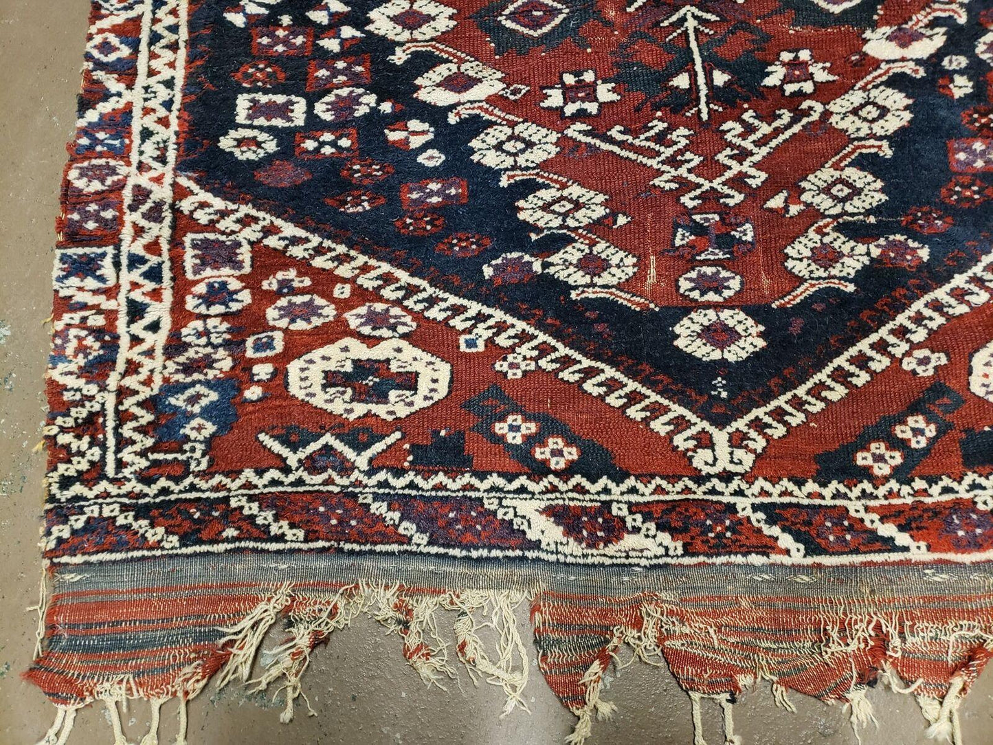 4' X 4' 4" Antique Handmade Turkish Oriental Bergema Wool Veg Dyes Tribal Collectible Rug