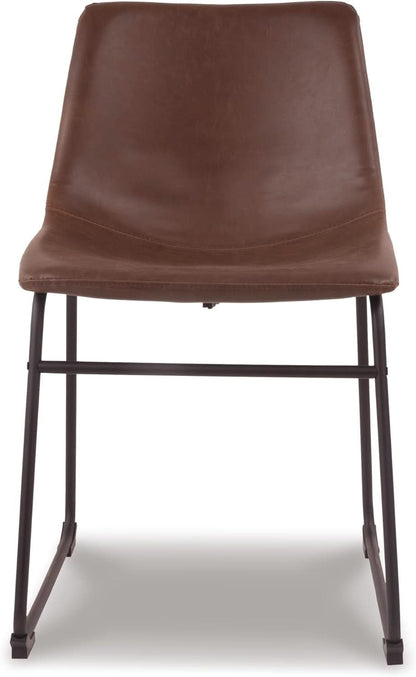 Mid Century Centiar 18.75 Inch Dining Bucket Chairs Set Of 2 Black And Brown