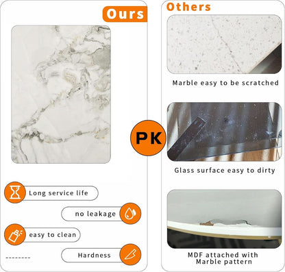 Square Sintered Stone Dining Table 31.5 Inch Modern Kitchen