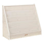 Single Sided Book Display Classroom Bookshelf White Wash