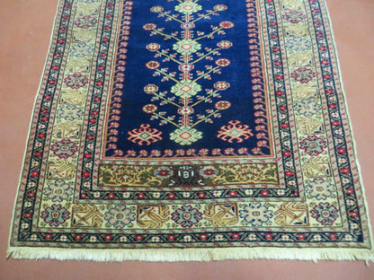 3' X 4' Semi Antique Handmade Turkish Prayer Kaisery Wool Rug Nice