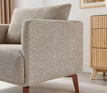 Oversized Camel Upholstered Accent Chair Living Room