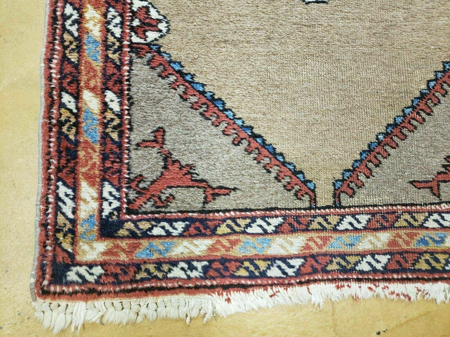 2'4" X 11' Antique Handmade Turkish Wool Rug Runner Carpet Camel Hair Nice