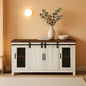 65 Inch Solid Wood TV Stand With Ample Storage Cabinet
