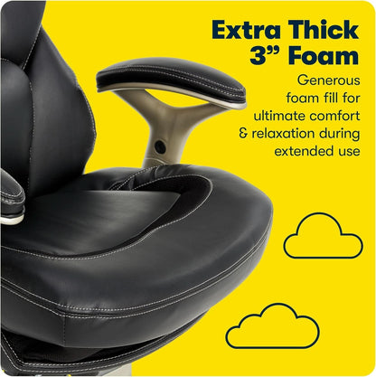 Ergonomic Office Chair Back In Motion Lumbar Support Black