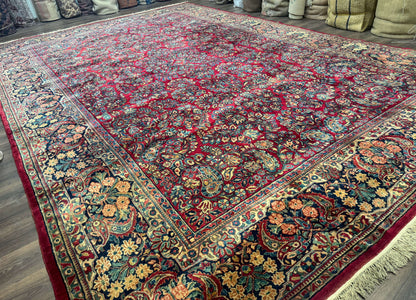 Palace Size Antique Persian Sarouk Rug 12x18