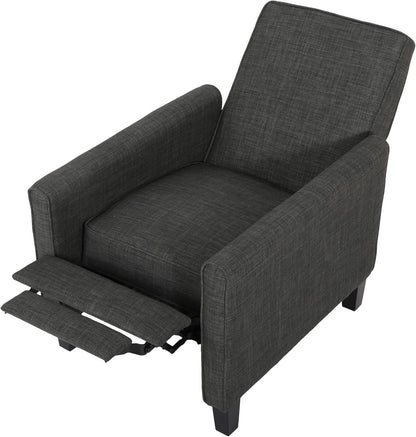 Emmie Fabric Recliner Set Of 2 Moss Gray Recliners