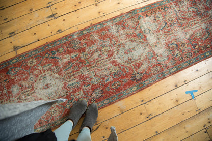 2x13.5 Antique Heriz Rug Runner