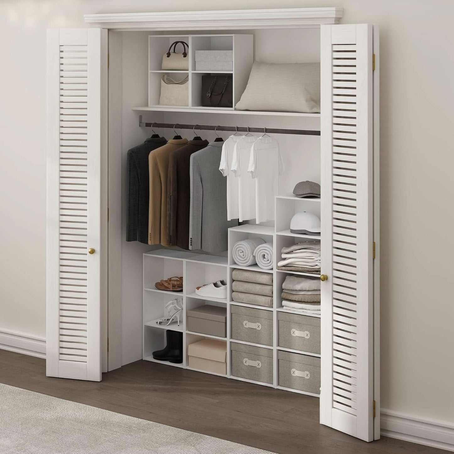 Luder Three Tier Open Shelf Bookcase Bright White Finish