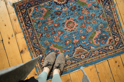 3x3.5 Vintage Fine Engelas Square Rug