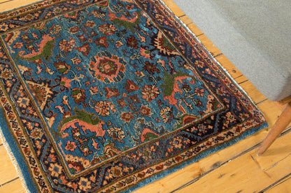 3x3.5 Vintage Fine Engelas Square Rug