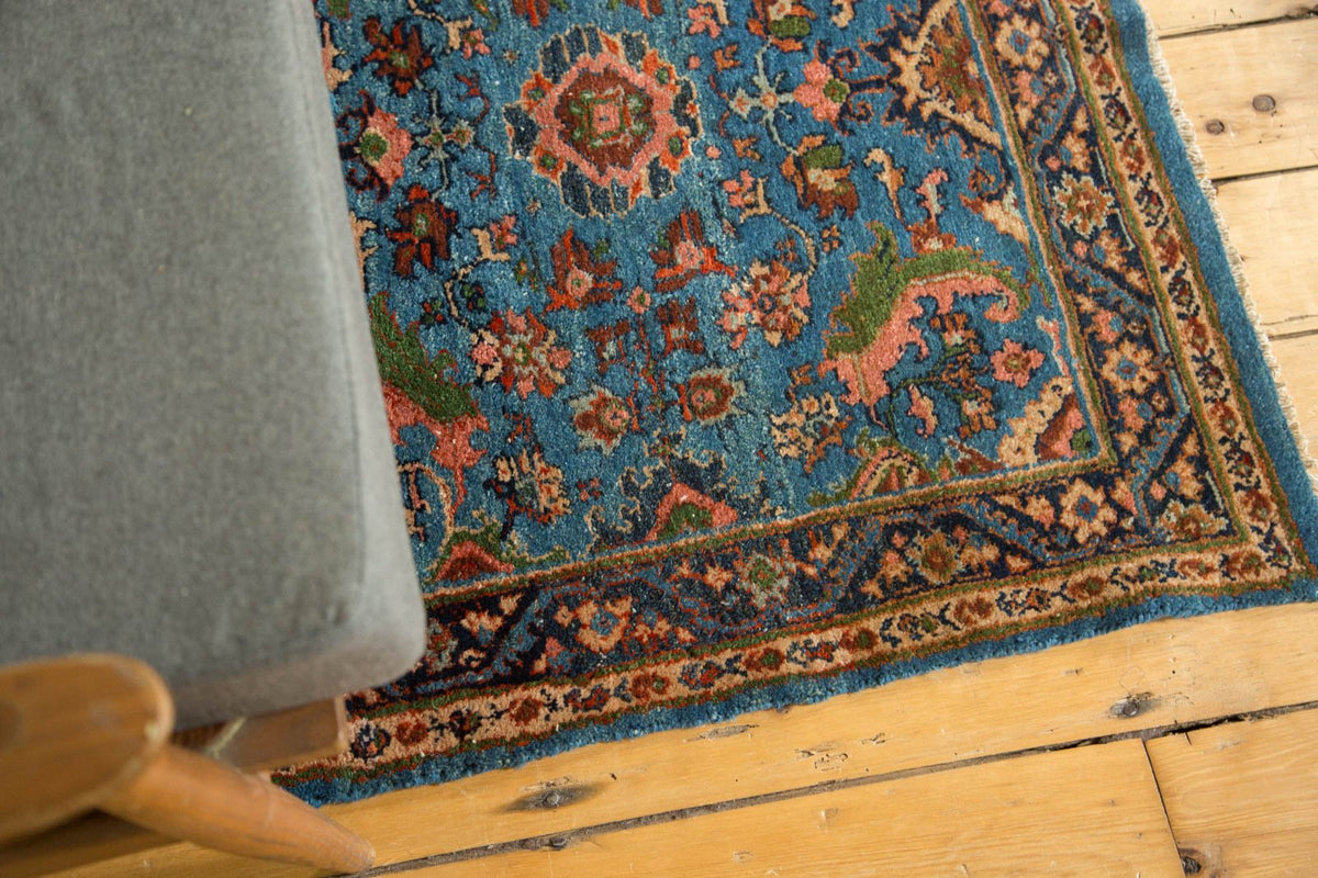 3x3.5 Vintage Fine Engelas Square Rug