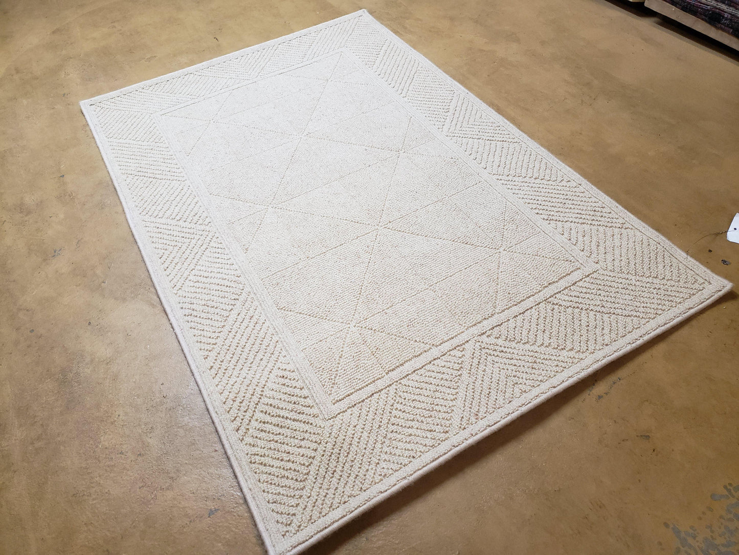 3x5 Karastan Sisal Rug Collection, Design 379/80504, Sambava II, 3'6 x 5'3, Beige Karastan Rug with Label, Authentic Karastan, Entryway Rug