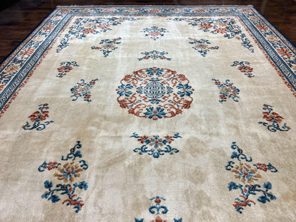 Karastan Rug 10x14 Chinese #718, Vintage Original 700 Series Wool Pile Karastan Carpet, Asian Oriental Rug, Rare