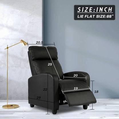Modern Recliner Sofa With Easy Recline For Living Room