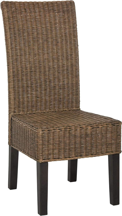 Grey Wicker 18 Inch Dining Chair Safavieh Home Collection